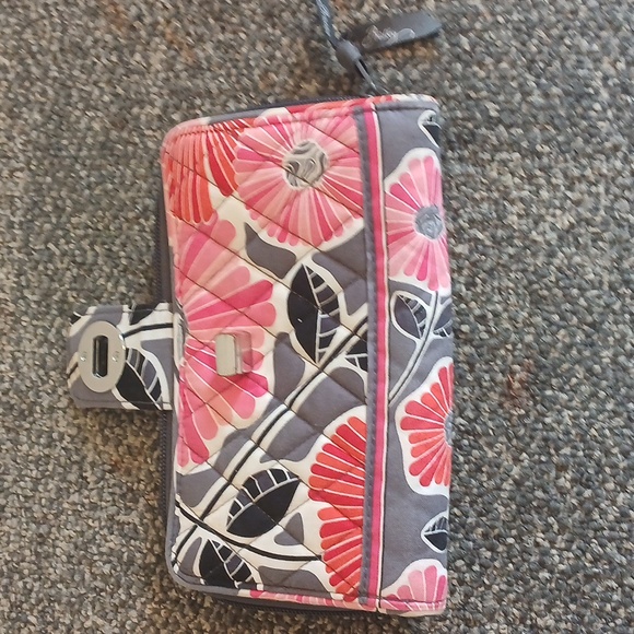 Vera Bradley Pink Floral Women's Large Wallet - Picture 4 of 10